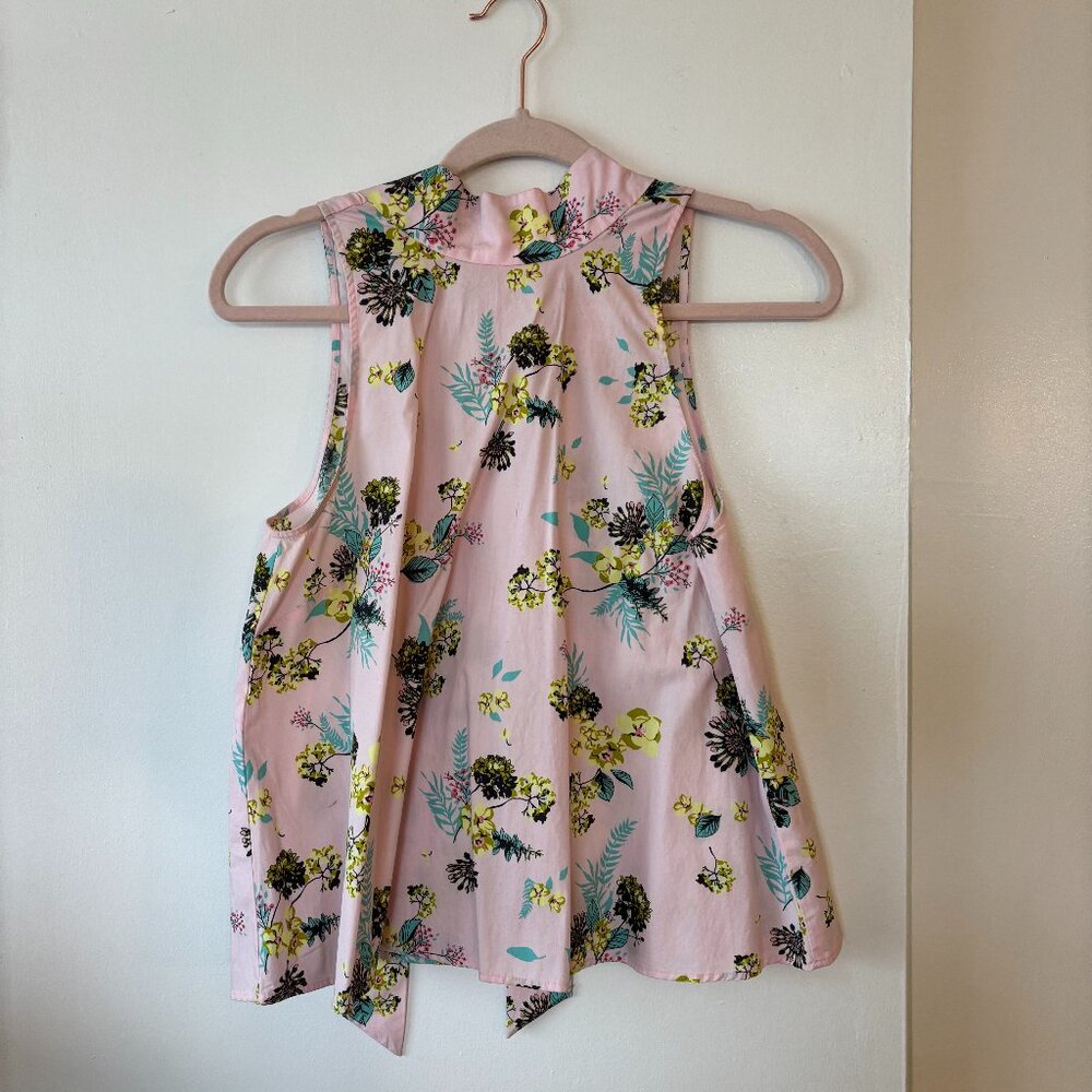 Tie-Neck Halter Blouse